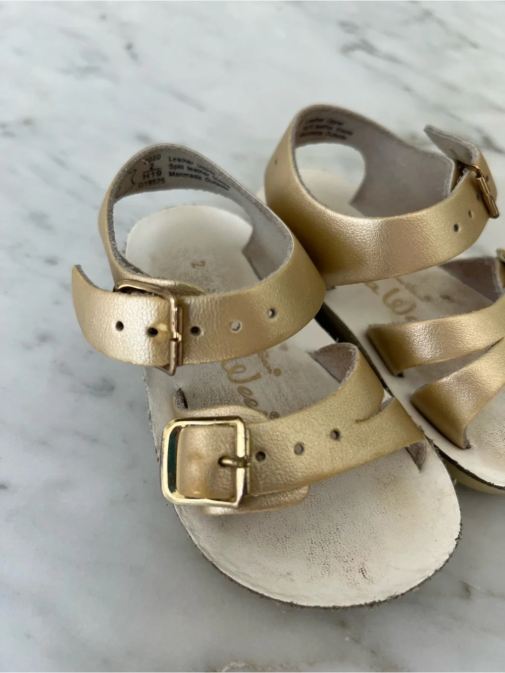 Sun San Sweetheart Gold Baby Sandals